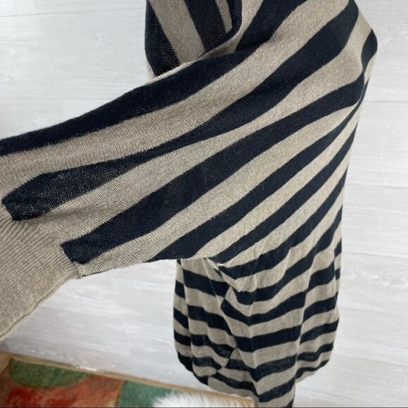 Vince Striped Dolman Cotton Tunic Top - Picture 3 of 8